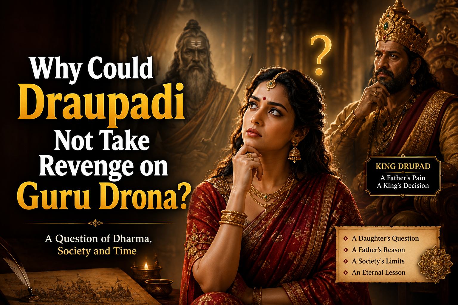 Why Could Draupadi Not Take Revenge on Guru Drona?