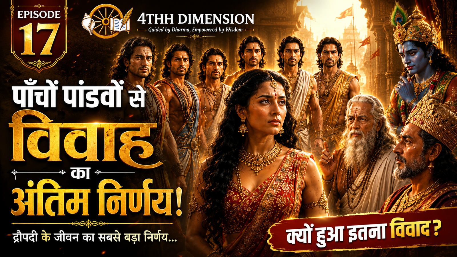 पाँचों पांडवों से विवाह का अंतिम निर्णय! | द्रौपदी के जीवन का सबसे बड़ा फैसला | Episode 17