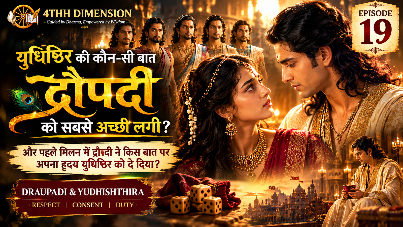 द्रौपदी ने युधिष्ठिर को अपना हृदय क्यों दिया? | पहली रात का रहस्य | Mahabharat Episode 19